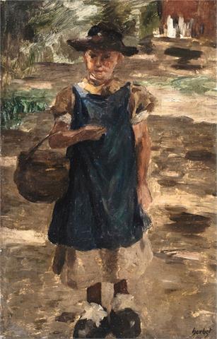Thomas Herbst - Bauernmädchen mit Korb