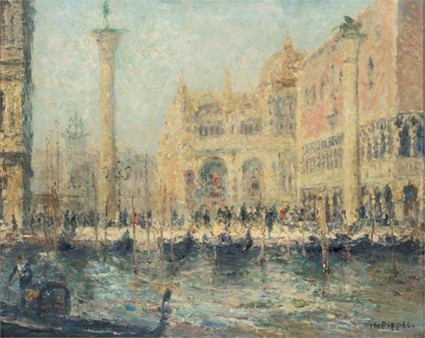 Otto Pippel - Venedig, die Piazzetta
